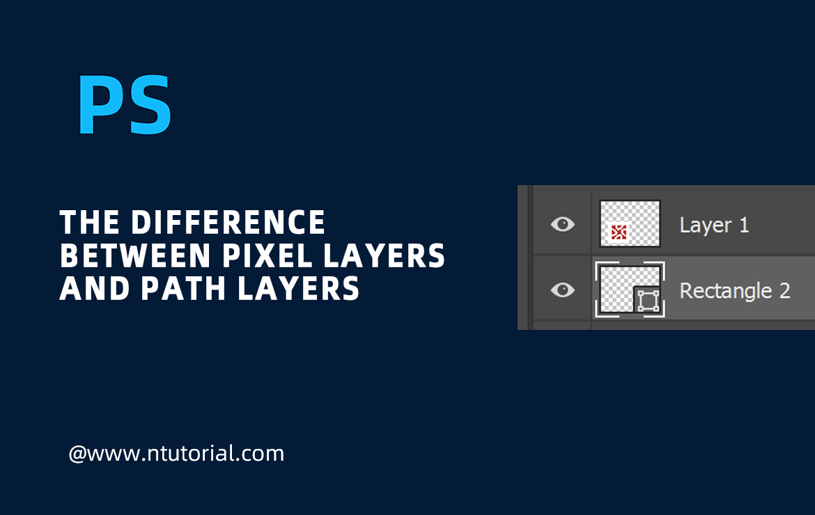 Differences Between Photoshop Pixel Layers and Path Layers